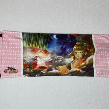 [ 한정판 ] 오다이바 화이트 고양이 온천 이야기 타월