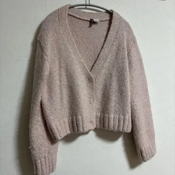 H&M(에이치앤엠) 크롭 니트 핑크 XL 사이즈