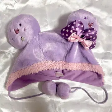 디즈니 팬캡 보라색 미니