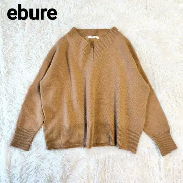 에부르 에어리 슈퍼 울 V넥 니트