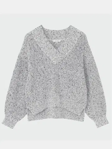 새상품 믹스얀 크롭 스웨터 플라스테