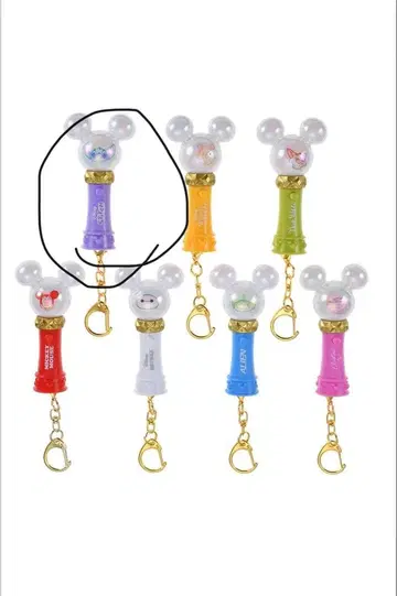 디즈니 캐릭터 시크릿 키링 응원봉 스티치