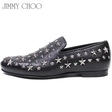 지미추 JIMMY CHOO 스타 스터드 로퍼 슬립온