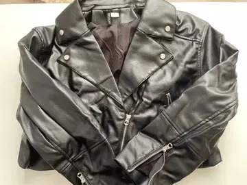 H&M 블랙 라이더 자켓