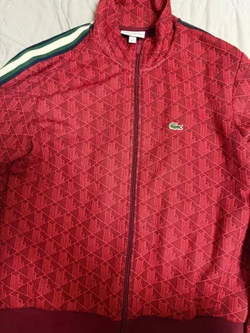 LACOSTE 레드 저지 US L 라코스테 트랙 자켓