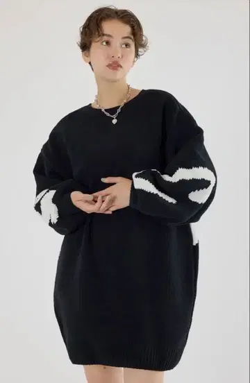 RCWB 로고 2WAY 몰 니트 원피스