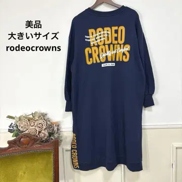 새상품급 빅 사이즈 rodeocrowns 맨투맨 원피스
