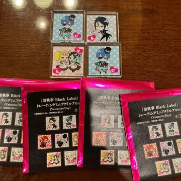 세바스찬 시엘 블랙 집사전 발렌타인 미니 아크릴 블록