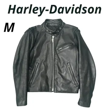 할리데이비슨 싱글 라이더 가죽 자켓 M 소가죽