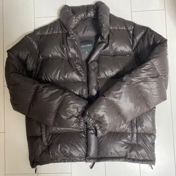 브라운 퀼팅 다운 자켓