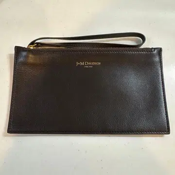 [ 새상품 ] J&M DAVIDSON 가죽 파우치 브라운