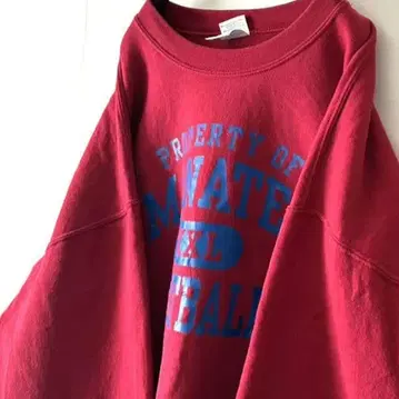 길단 MANATEE 풋볼 맨투맨 XL 레드 빨간색 구제 의류