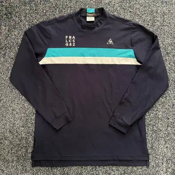 르꼬끄 스포르티브 긴팔 모크넥 하이넥 골프웨어 네이비 LL