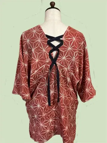 기모노 리메이크 유카타 풀오버 블라우스 아사노하 패턴