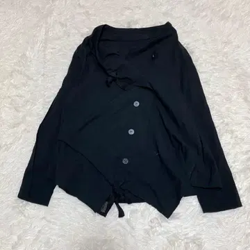 미사용 새상품 지우 변형 자켓 코튼 린넨 40 사이즈 L 블랙