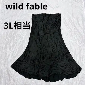 wild fable 블랙 플레어 스커트 3L 상당 100% 레이온