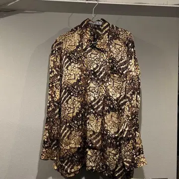 오버사이즈 올 패턴 셔츠