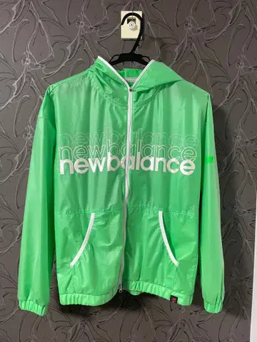 new balance 풀 집업 후드 자켓 M 라이트 그린