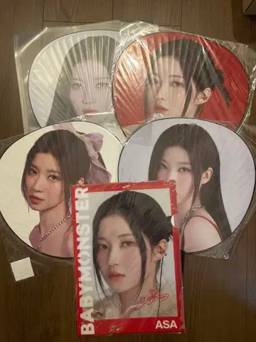 BABYMONSTER 베비몽 아사 부채 클리어 파일