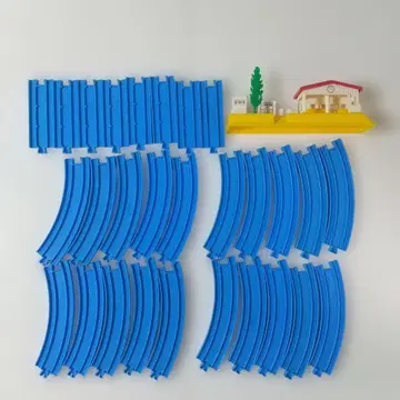 프라레일 파란 레일 세트 역 포함 총 29점