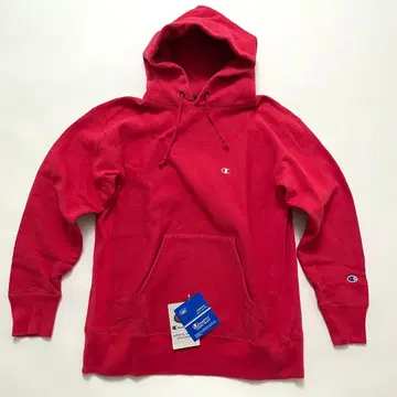 챔피온 리버스 위브 파랑 택 XL 빨간색 맨투맨 후드티