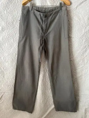 ZUCCA/주카/베이지 밴딩 워크 팬츠