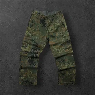 00s 독일군 플렉터 카모 카고 팬츠 퍼티그 BDU 유로 빈티지