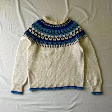 구제 unknown 니트 스웨터 노르딕 페어아일 핸드니트