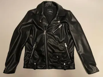 자라 더블 라이더 자켓 XL 블랙