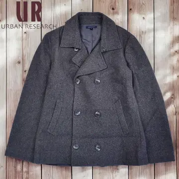 12M487 URBAN RESEARCH 차콜 울 피 코트 M