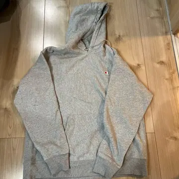 Champion 그레이 후드 부착 후드티