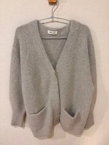 SALON adam et rope 폭스울 편애 니트 가디건