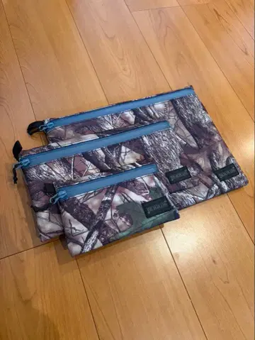 blue rug 트리 카모 파우치 3종 세트