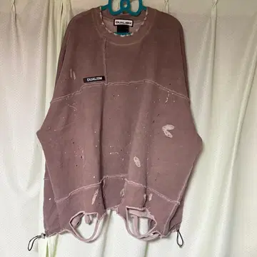 듀얼리즘 상의 트레이닝복 맨투맨 데미지 가공