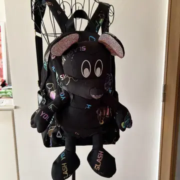 입체 미키 디자인 백팩 블랙