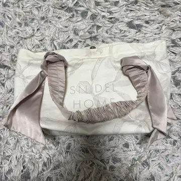snidel home 오가닉 캠퍼스 토트 small 리본