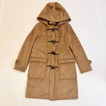 저널 스탠다드 더플 코트 무스탕 롱 소가죽 베이지