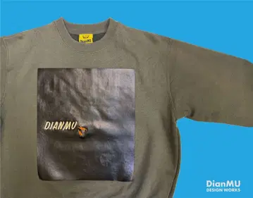 DianMU 올리브 그린 맨투맨