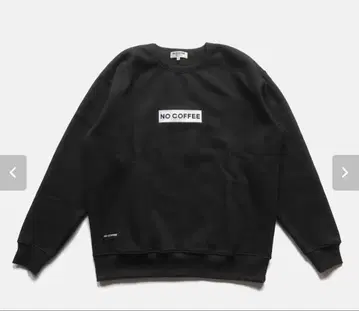 [ 새상품 ] NO COFFEE 박스 로고 크루 맨투맨