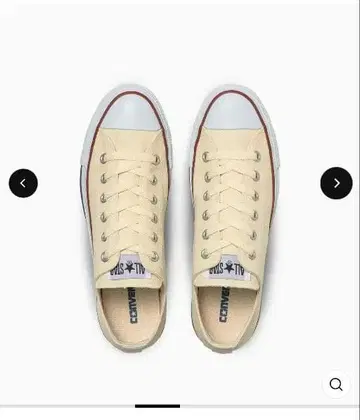 CONVERSE CANVAS ALL STAR OX 크림 23.5