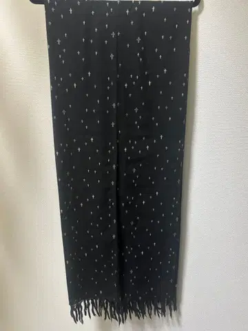 RUDE GALLERY 십자가 프린트 스톨 BK 치바 블랑키 켈트