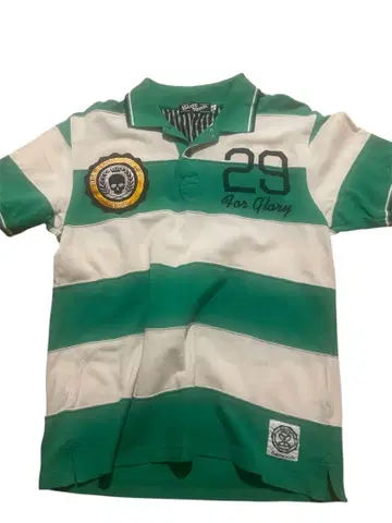 archive Giant Musk 스트라이프 피케 셔츠 L