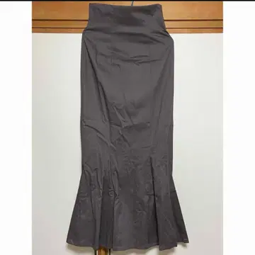 SNIDEL 하이웨스트 헴 플레어 스커트