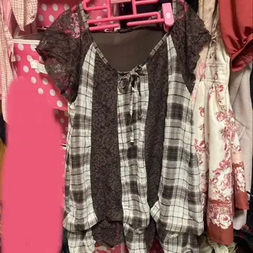 브라운 모리걸 미니 원피스