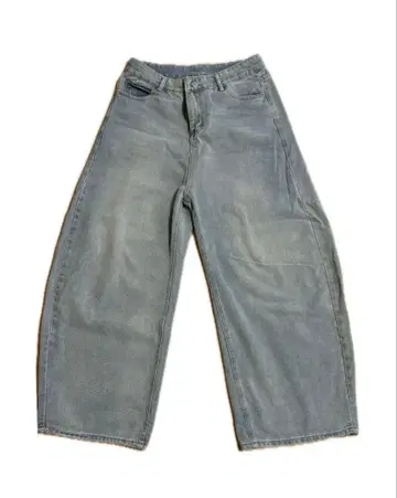 와이드 데님 팬츠 남성용