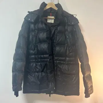 CAMP7 블랙 퍼(fur) 부착 다운 자켓 S 사이즈