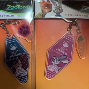 주토피아2 모텔 키체인 세트 주디 닉