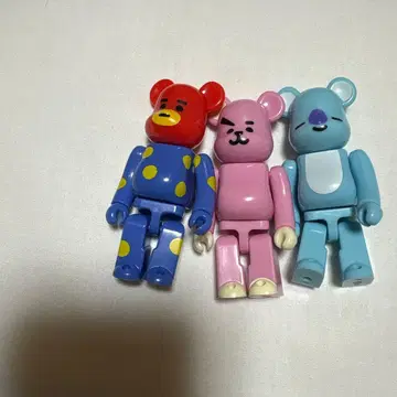 BTS 곰 모양 피규어 3개 세트