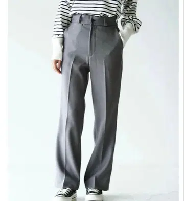 THE SHINZONE 센터 프레스 팬츠 그레이 32