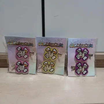 제네견 클리어 헤어 클립 3개 세트